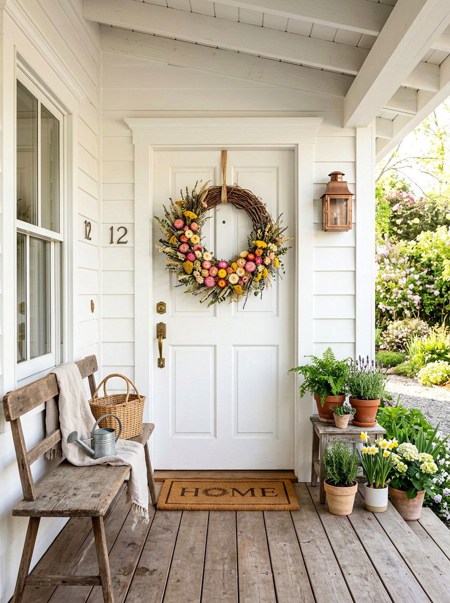 Dried flower wreath - 25 Spring Dried Flower Ideas