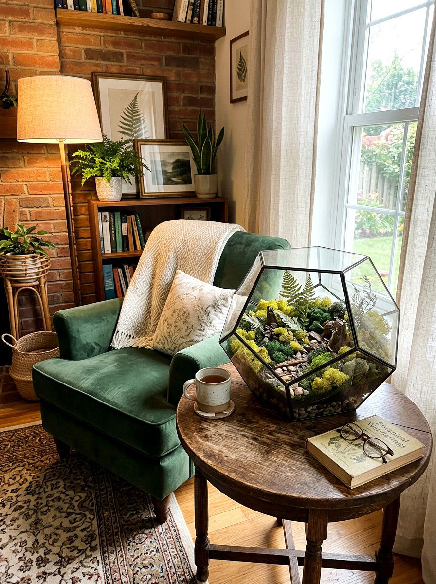 Dried moss terrarium - 25 Spring Dried Flower Ideas