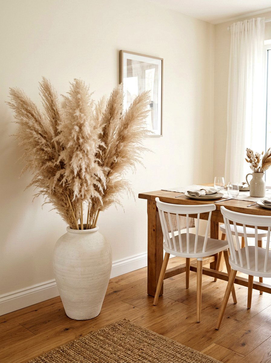 Dried pampas grass - 25 Spring Bohemian Decor Ideas