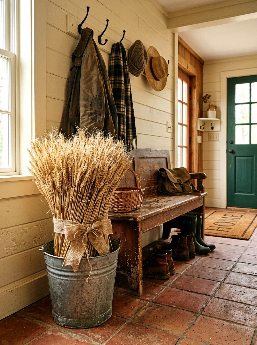 Dried wheat stalks - 25 Spring Dried Flower Ideas