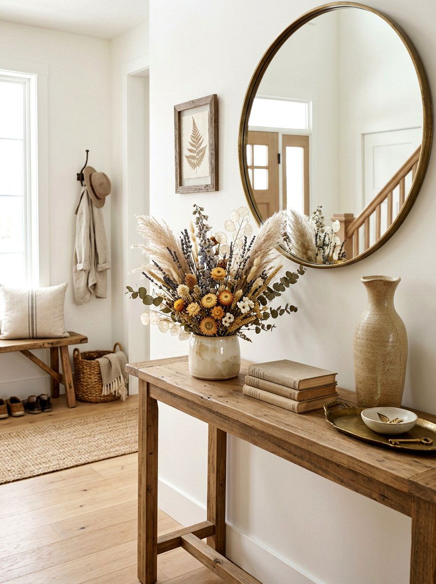 Dried wildflower vase arrangement - 25 Spring Botanical Decor Ideas