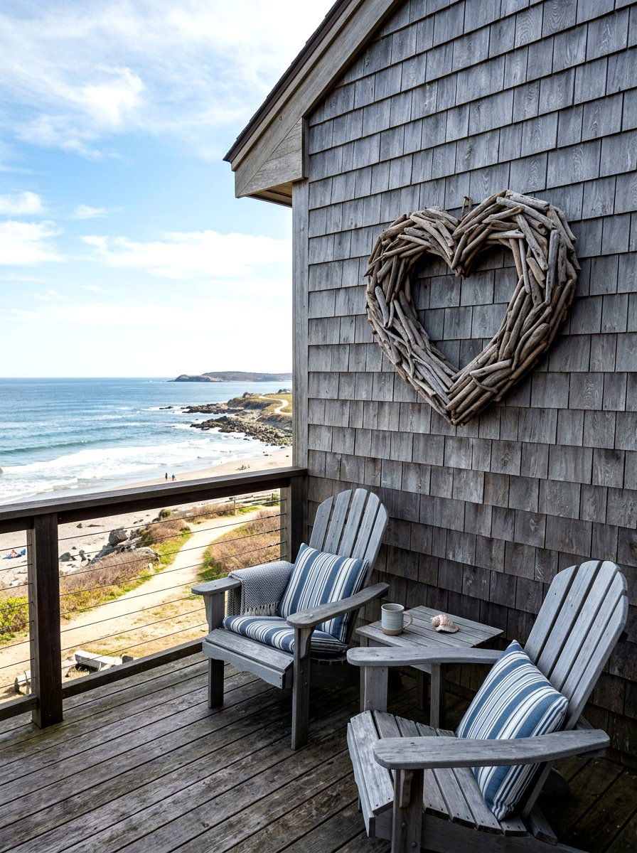 Driftwood Heart Wreath - 25 Spring Heart Wreath Ideas