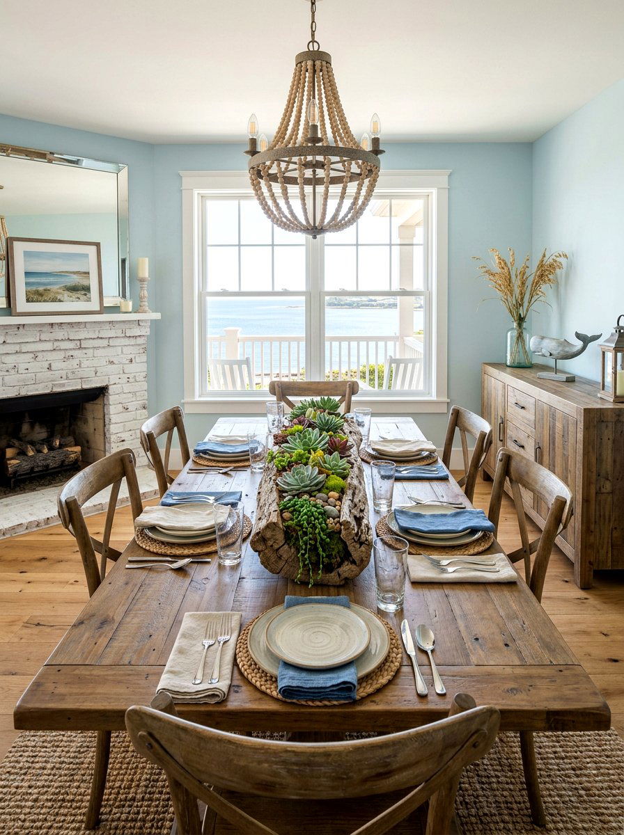 Driftwood Log Succulent - 25 Spring Succulent Decor Ideas