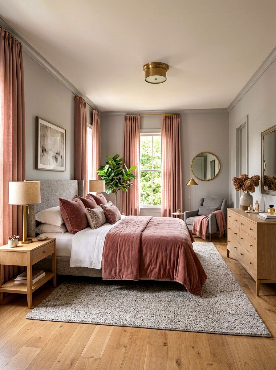 Dusty Rose Window Treatments - 25 Spring Curtain Ideas