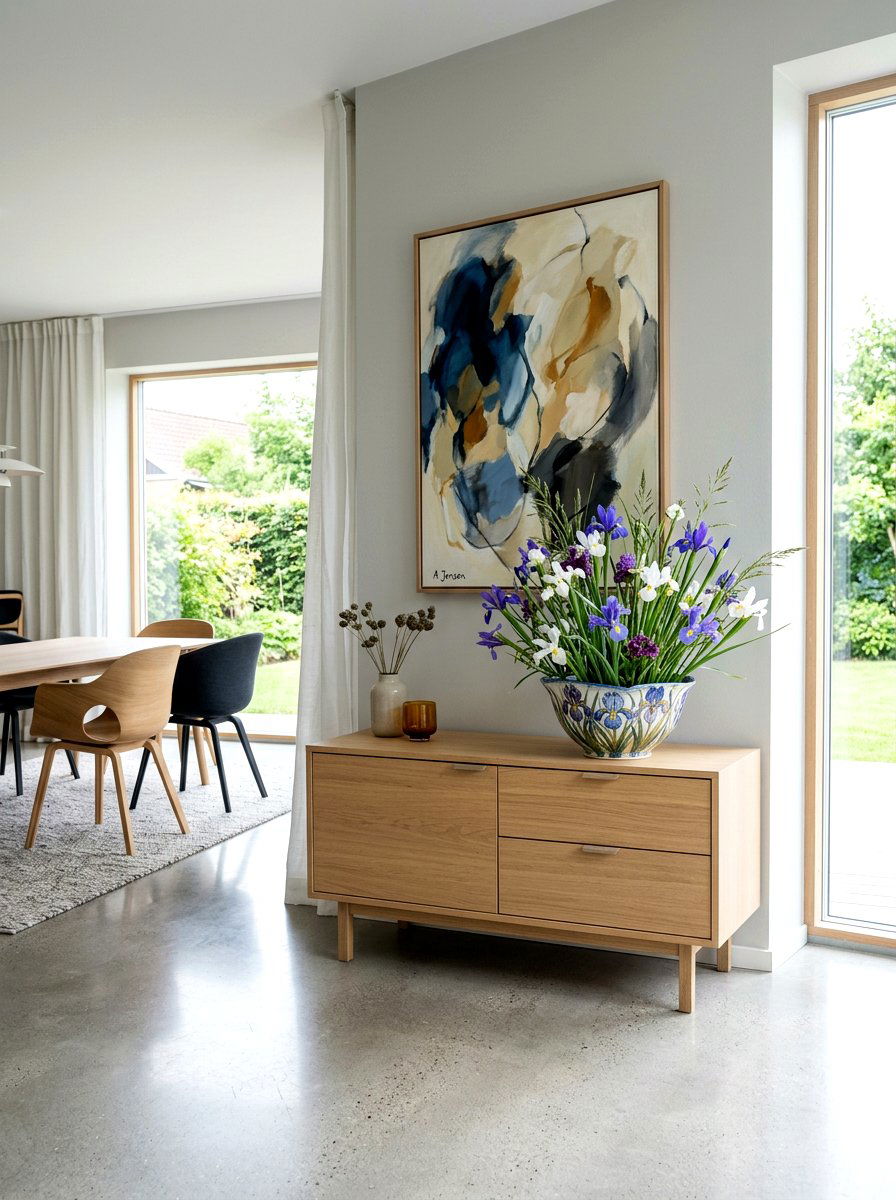 Dutch Iris Ceramic Bowl - 25 Spring Iris Arrangement Ideas