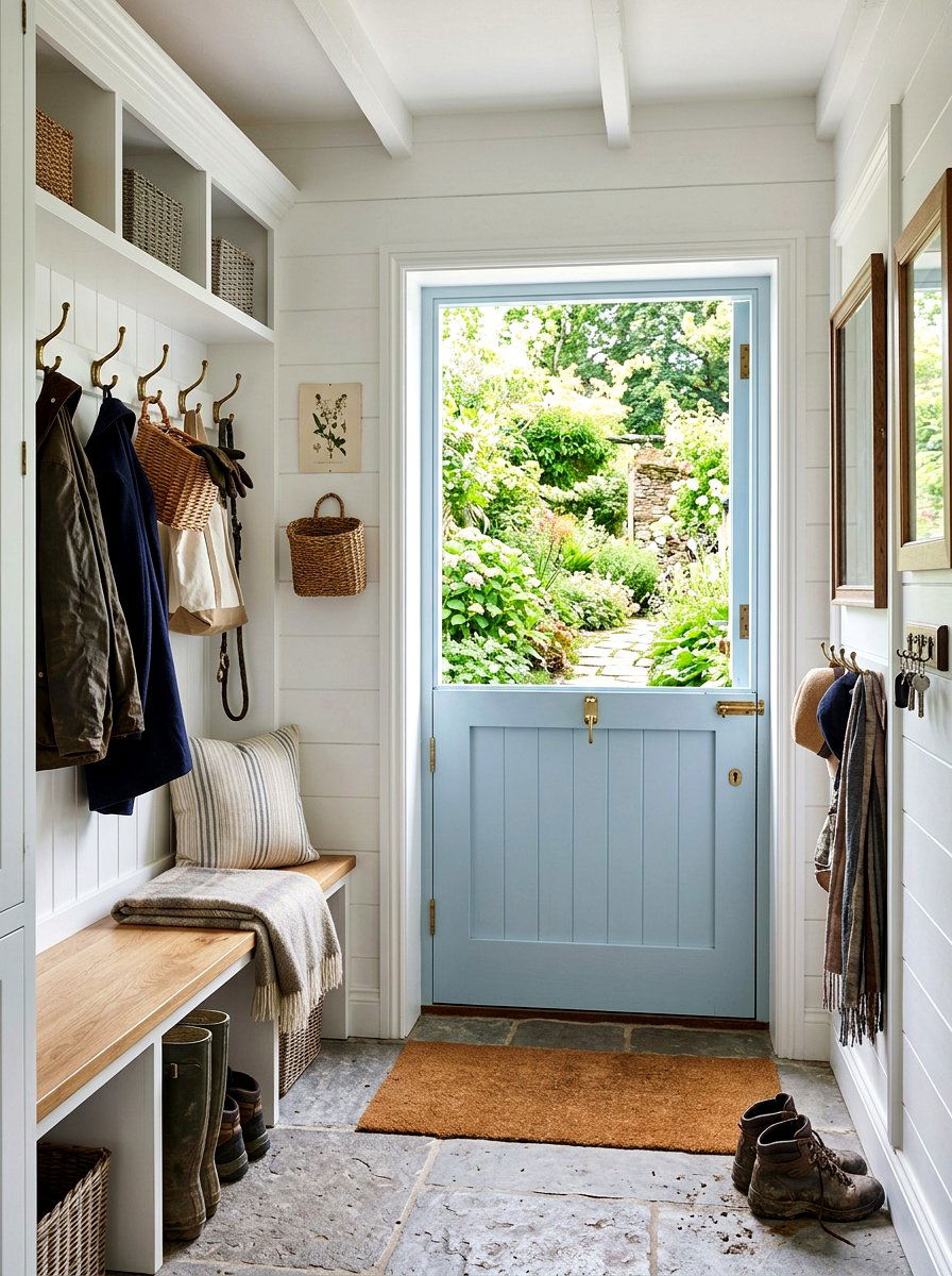 Dutch door - 25 Spring Mudroom Decor Ideas