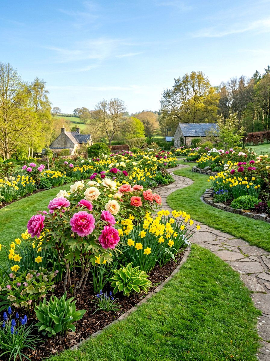Early Blooming Peony Garden - 25 Spring Peony Garden Ideas