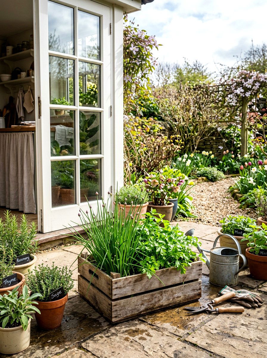Early spring herb garden - 25 Spring Container Garden Ideas