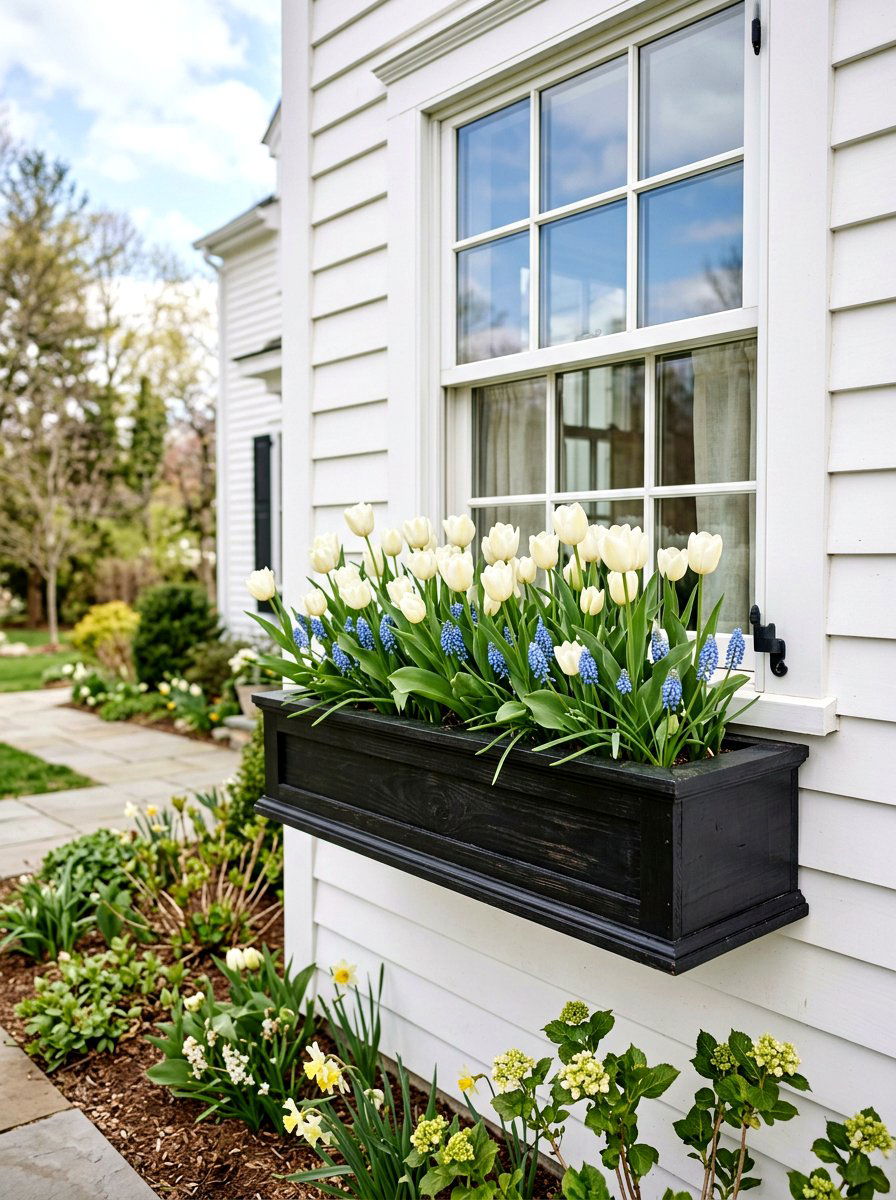 Early spring window box - 25 Spring Bulb Garden Ideas