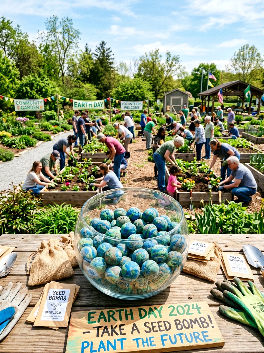 Earth Day Seed Bomb - 25 Spring Seed Bomb Ideas