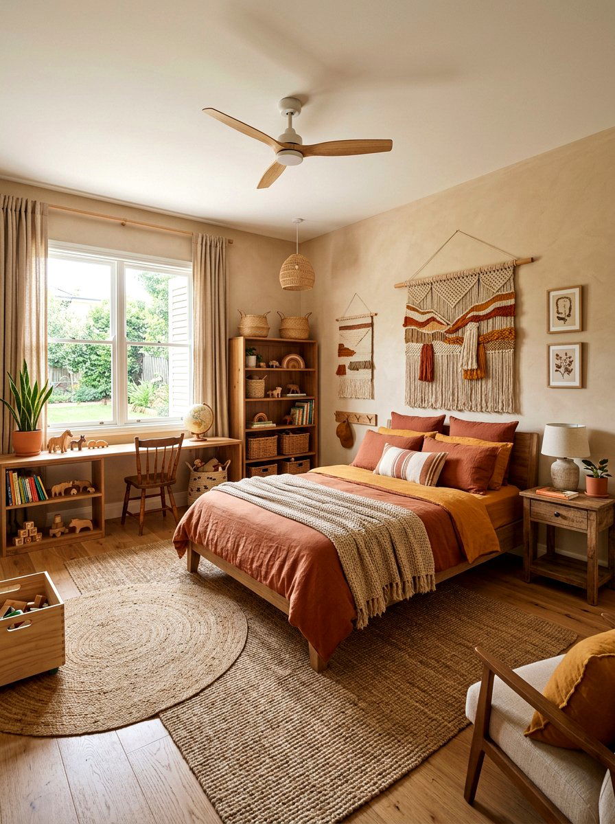Earthy Tone Boys Bedroom - 25 Spring Boy Room Decor Ideas