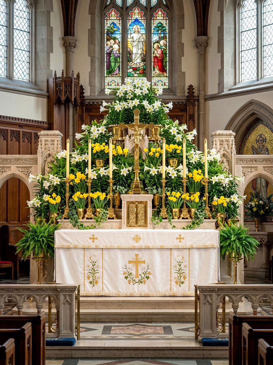 Easter Altar Flowers - 25 Spring Church Decor Ideas