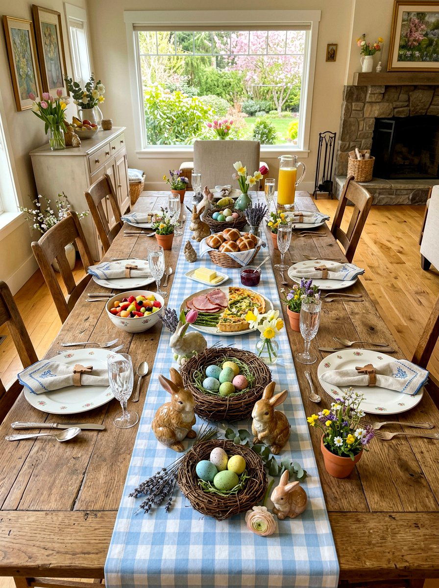 Easter Brunch Table - 25 Spring Seasonal Table Ideas