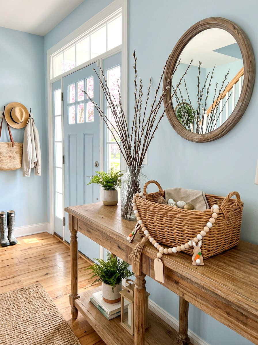 Easter Bunny Wood Bead Garland - 25 Spring Bead Garland Ideas