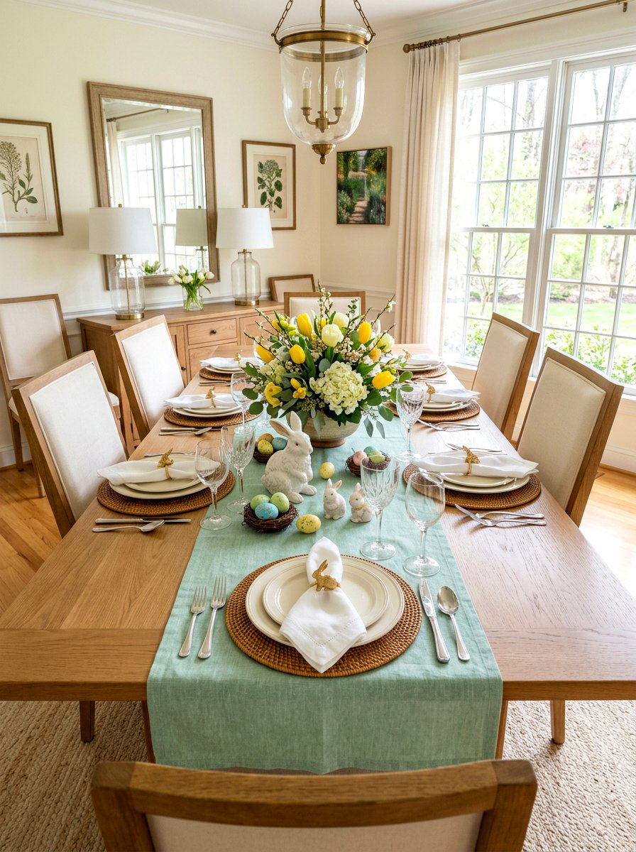 Easter Dining Table - 25 Spring Display Ideas