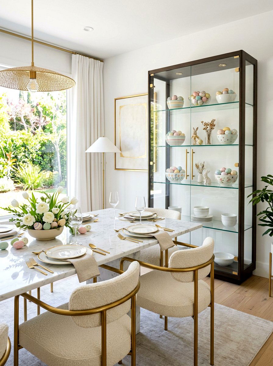 Easter Egg Displays - 25 Spring Curio Cabinet Ideas