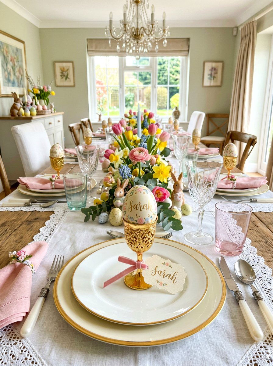 Easter Egg Name Tag - 25 Spring Name Tag Ideas