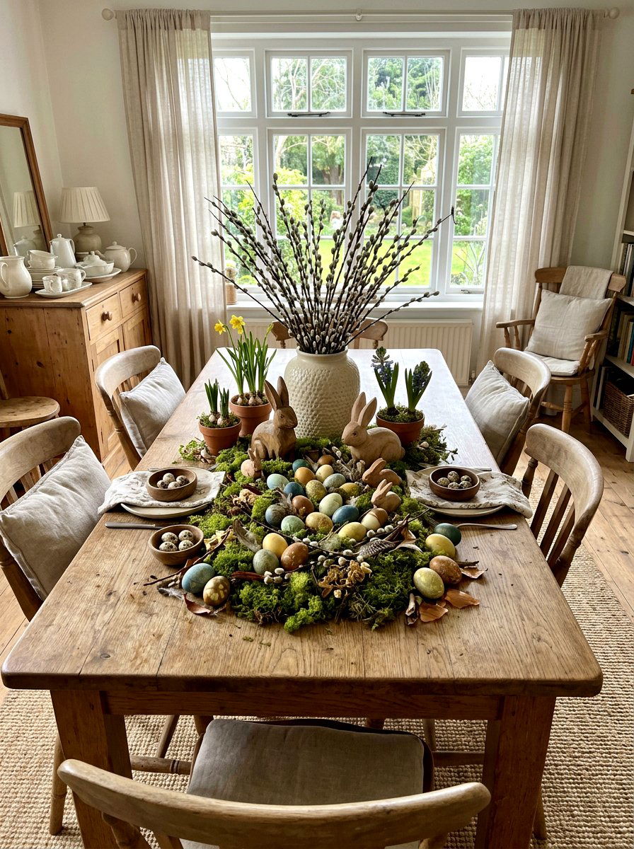 Easter Egg Nature Table - 25 Spring Nature Table Ideas for Kids