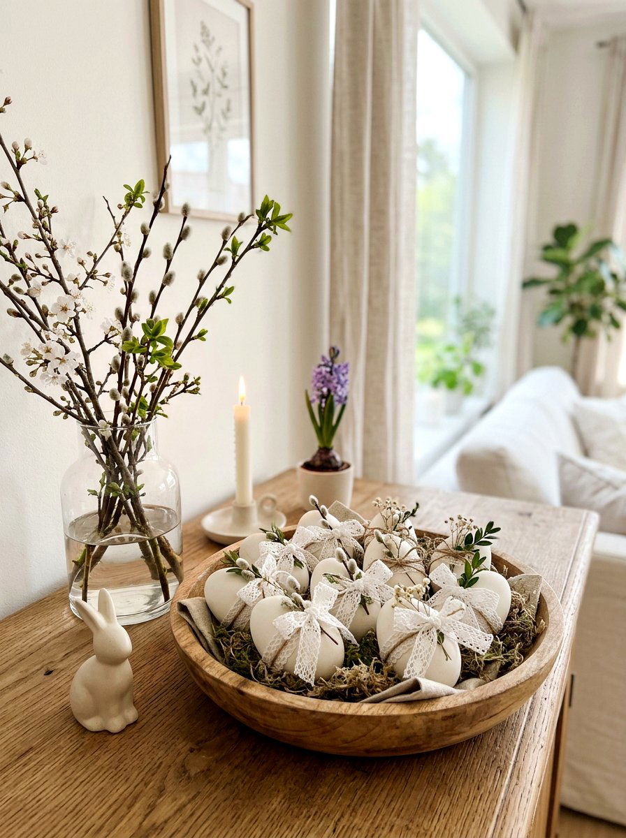 Easter Egg Ribbon - 25 Spring Ribbon Decor Ideas