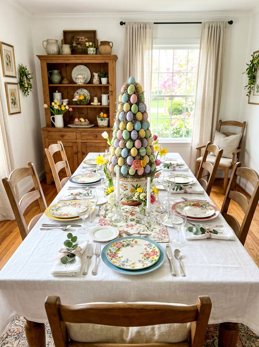 Easter Egg Topiary - 25 Spring DIY Topiary Ideas