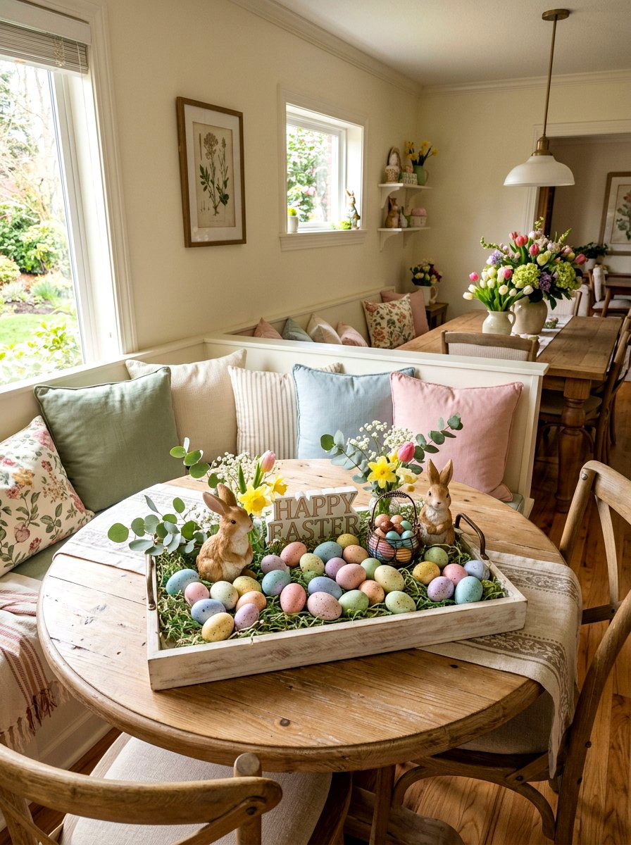 Easter Egg Tray - 25 Spring Tiered Tray Ideas for Kitchen