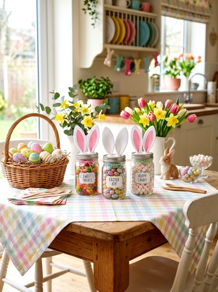 Easter Mason Jar - 25 Spring Mason Jar Decor Ideas