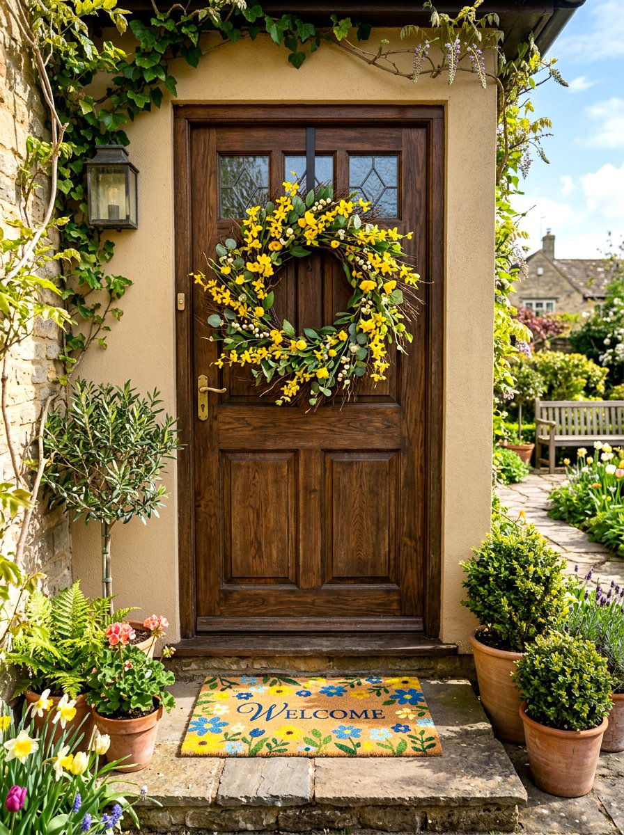 Eclectic Art Courtyard - 25 Spring Courtyard Decor Ideas