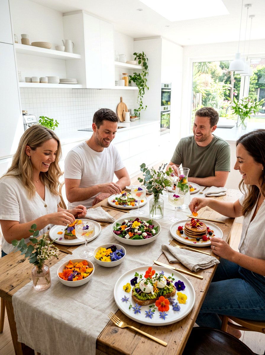 Edible Flower Brunch - 25 Spring Mother's Day Brunch Ideas