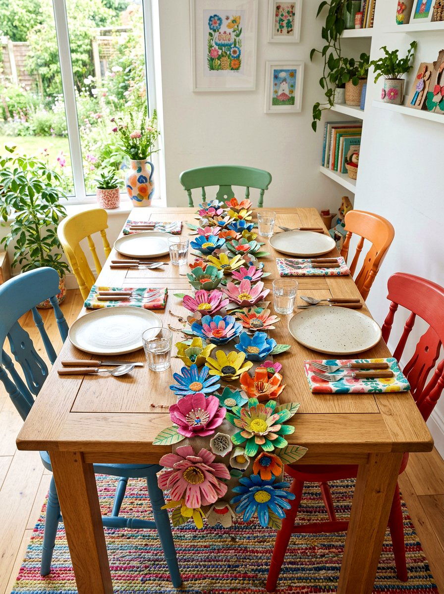 Egg Carton Flowers - 25 Spring Flower Craft Ideas