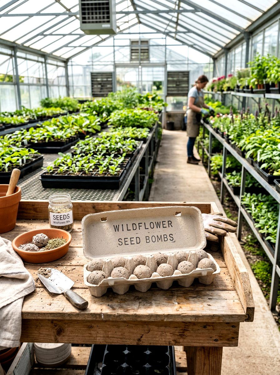 Egg Carton Seed Bomb - 25 Spring Seed Bomb Ideas