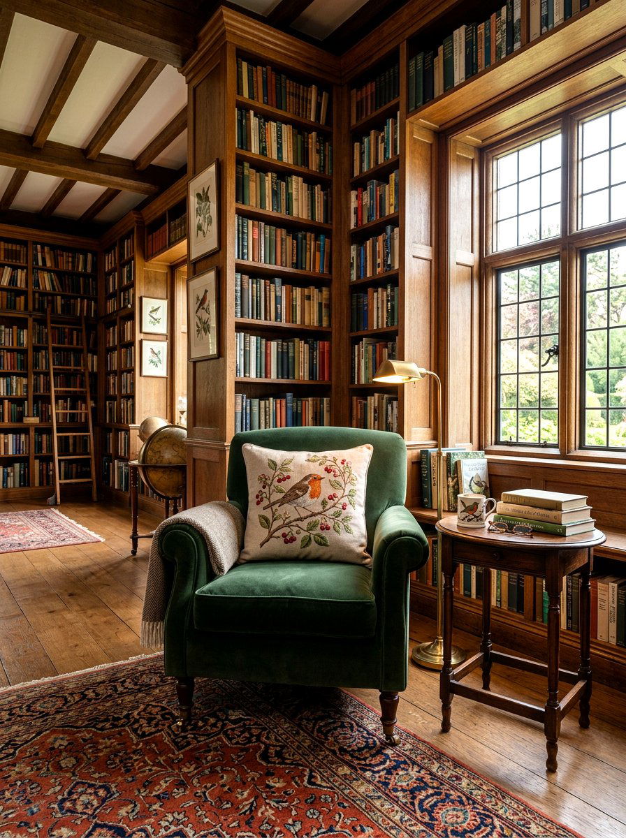 Embroidered Bird Branch Pillow - 25 Spring Embroidered Pillow Ideas