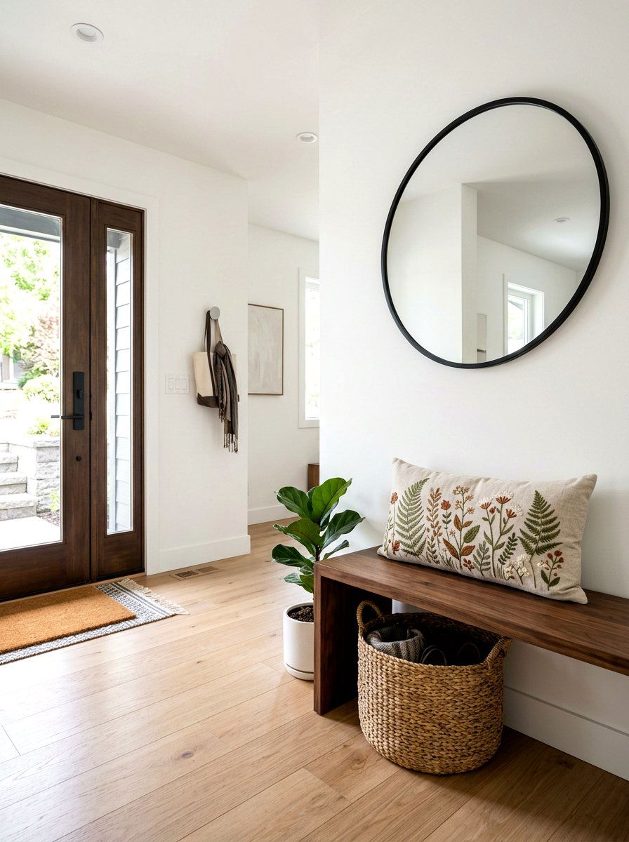 Embroidered Botanical Lumbar Pillow - 25 Spring Lumbar Pillow Ideas