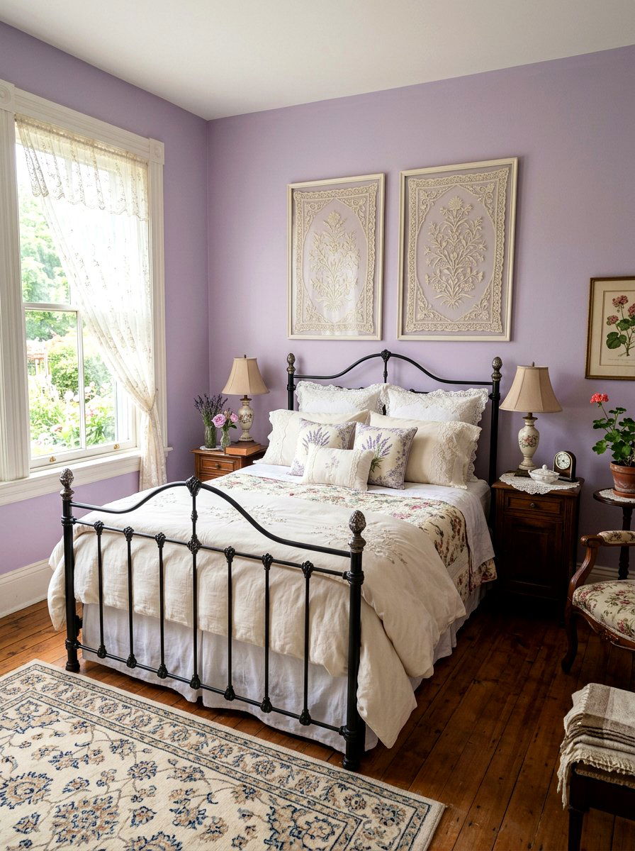 Embroidered Lace Panel - 25 Spring Window Treatment Ideas