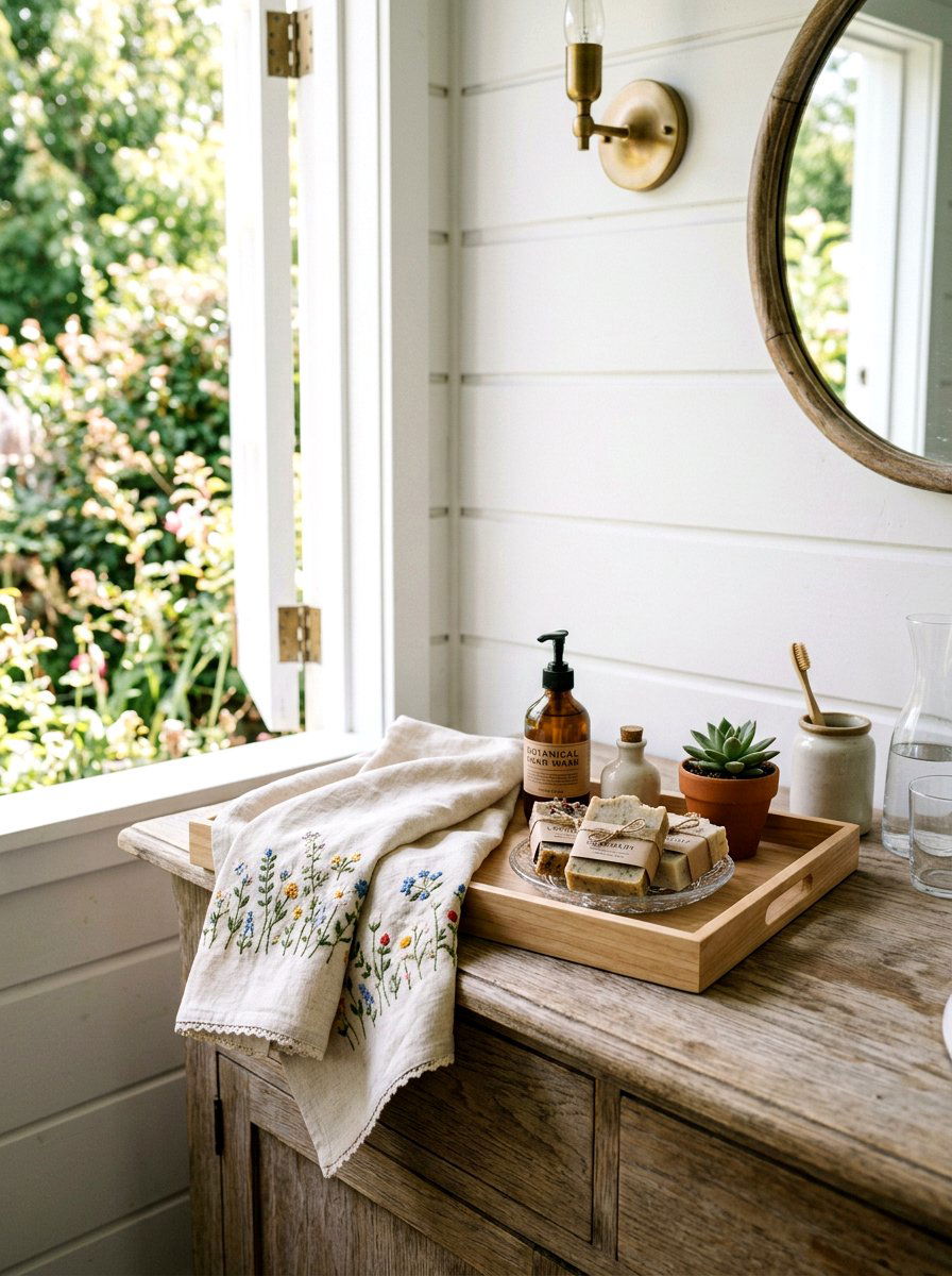 25 Elegant Spring Bathroom Tray Ideas for Organization