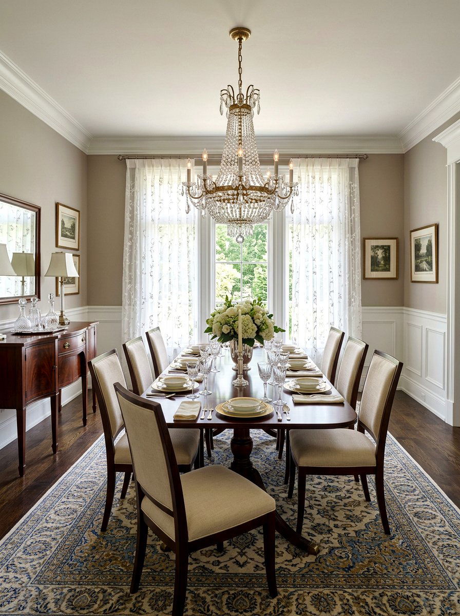 Embroidered Sheer Panels - 25 Spring Curtain Ideas