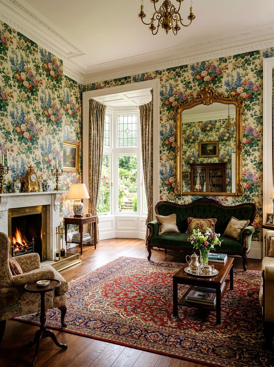 English Garden Motif - 25 Spring Floral Wallpaper Ideas