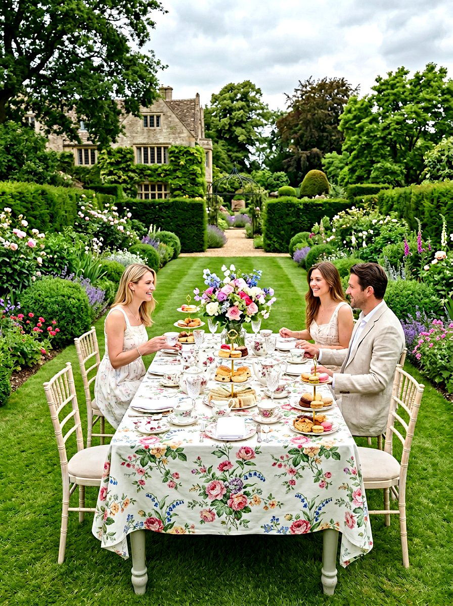 English Garden Tea Party - 25 Spring Outdoor Dining Table Decor Ideas