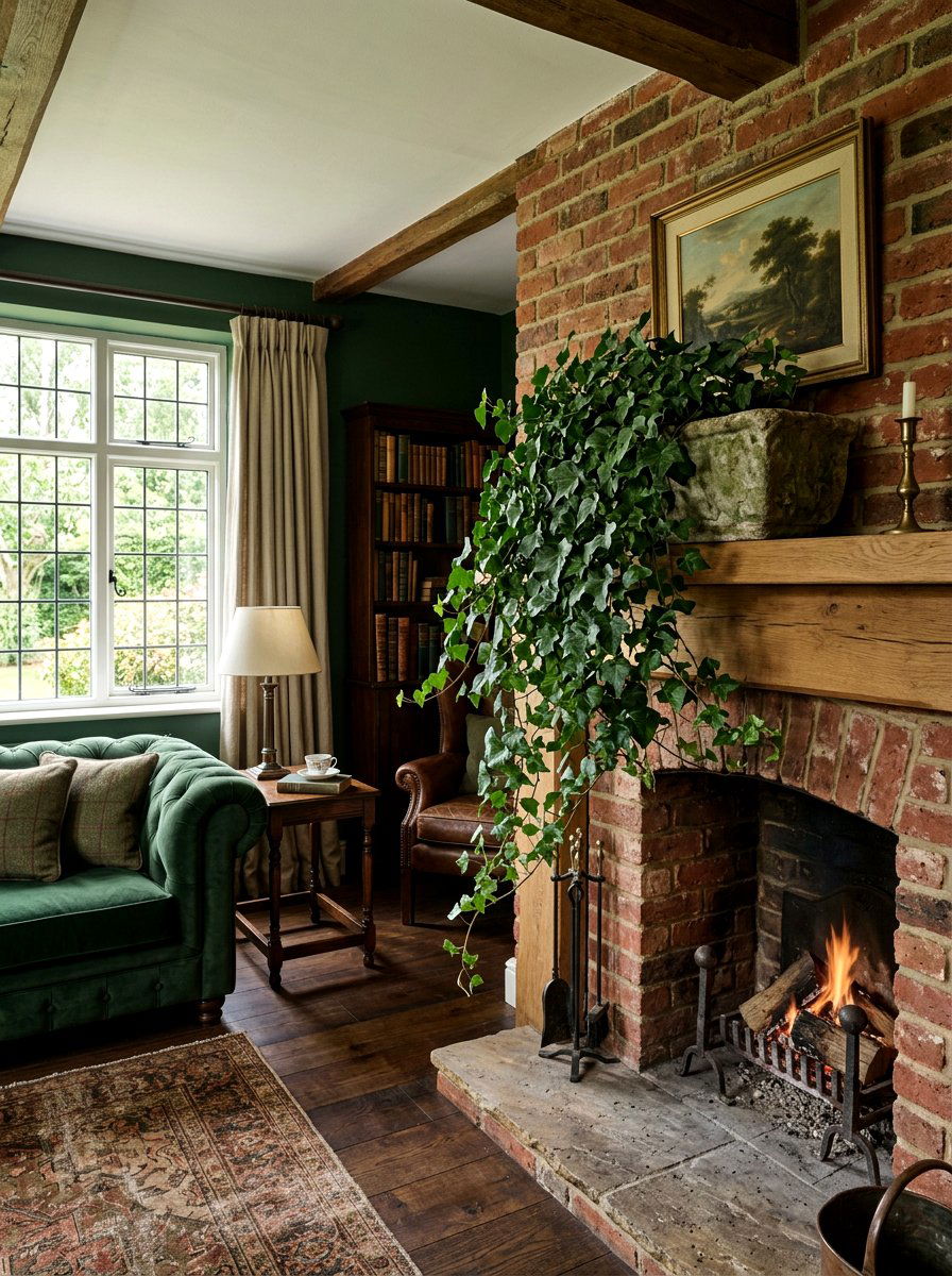 English Ivy - 25 Spring Living Room Plant Ideas