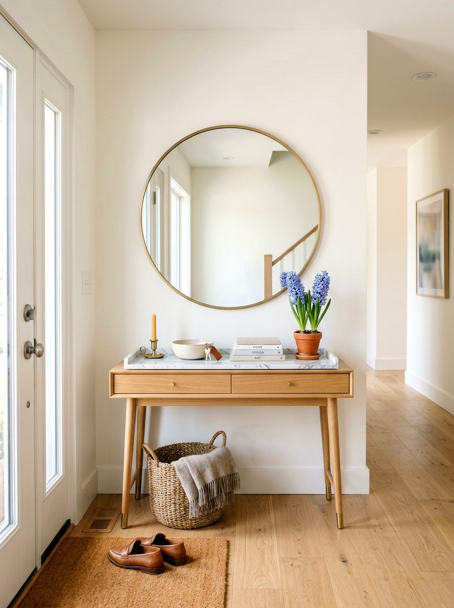 Entryway Console Marble Tray - 25 Spring Marble Tray Decor Ideas