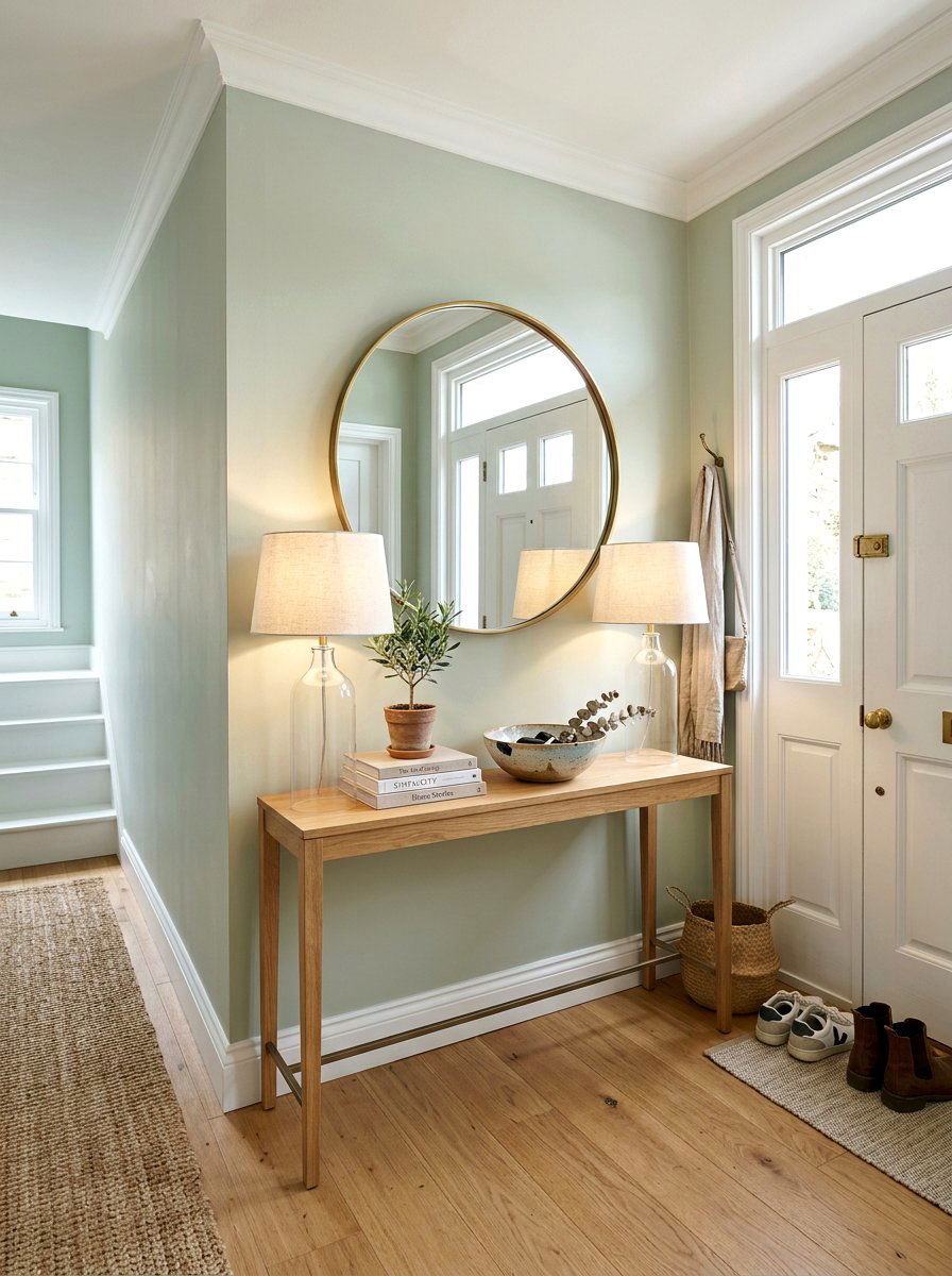 Entryway Console Table - 25 Spring Entryway Decor Ideas
