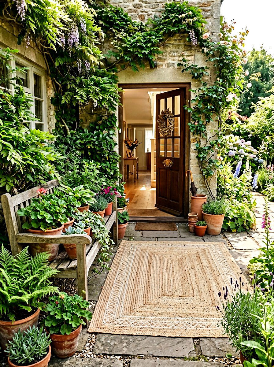 Entryway Garden - 25 Spring Indoor Garden Ideas