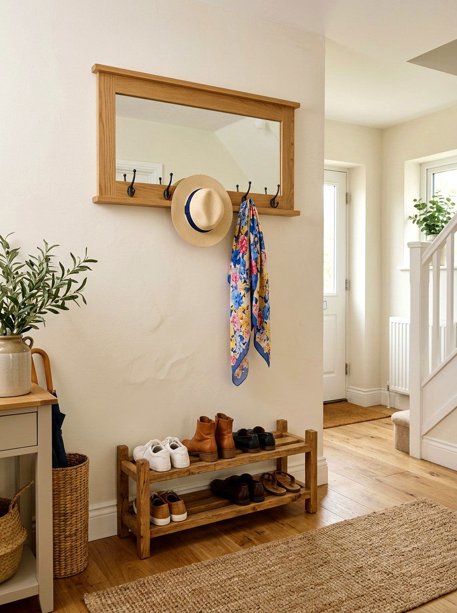 Entryway Mirror With Hooks - 25 Spring Entryway Mirror Ideas