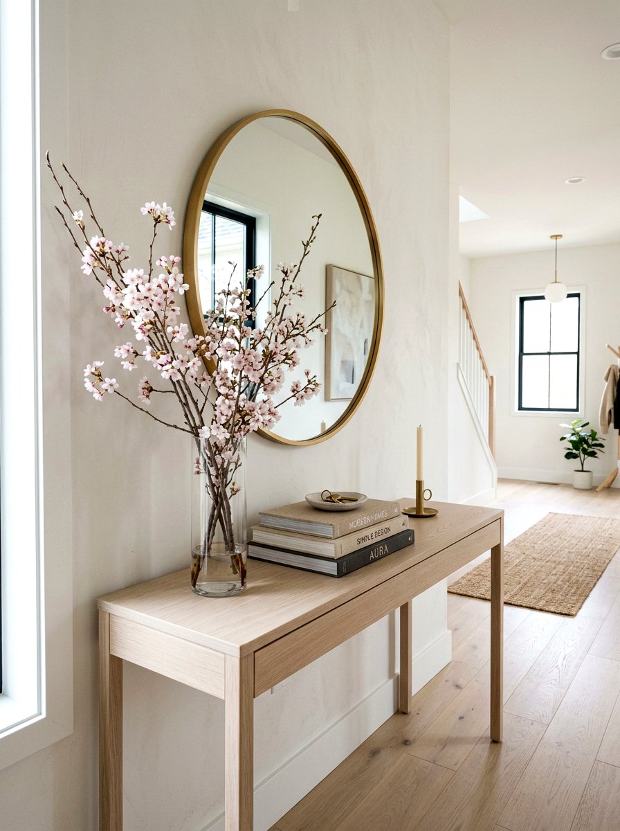 Entryway Table Decor - 25 Spring Display Ideas