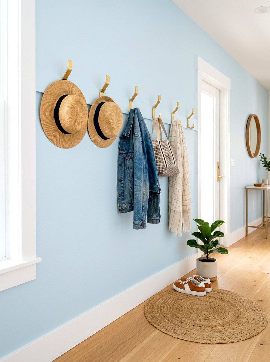 Entryway Wall Hook - 25 Spring Entryway Decor Ideas