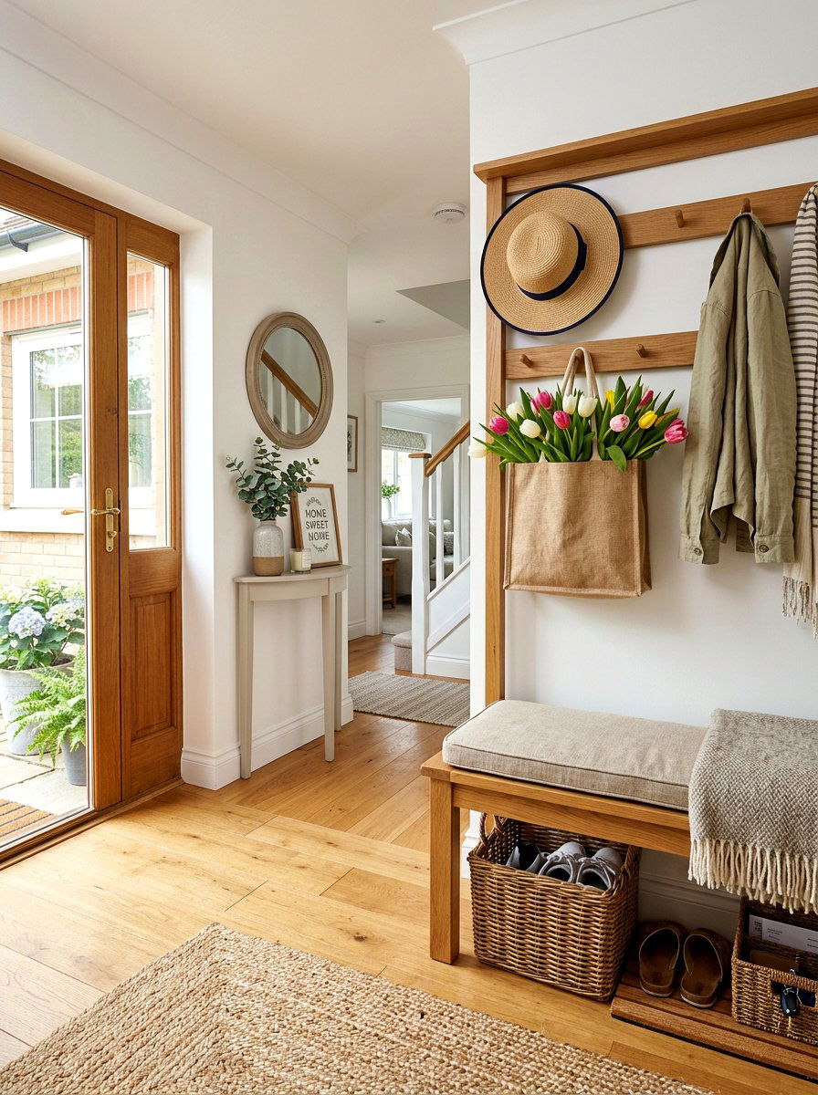 Entryway coat rack organization - 25 Spring Free Decor Ideas