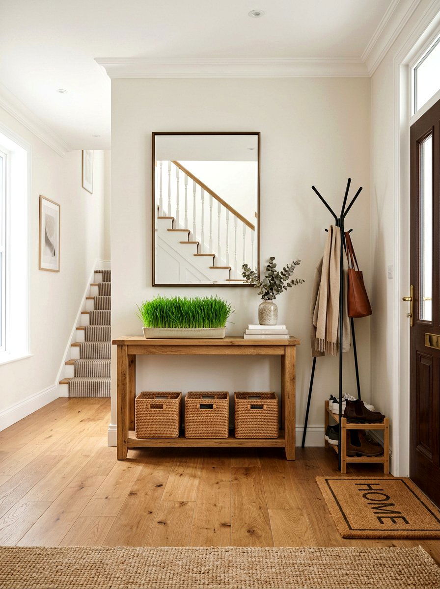 Entryway console grass - 25 Spring Wheat Grass Decor Ideas