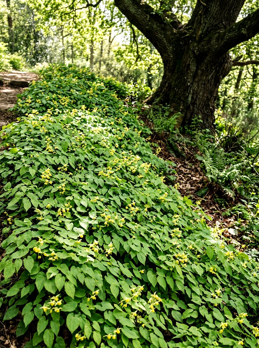Epimedium ground cover - 25 Spring Shade Garden Ideas
