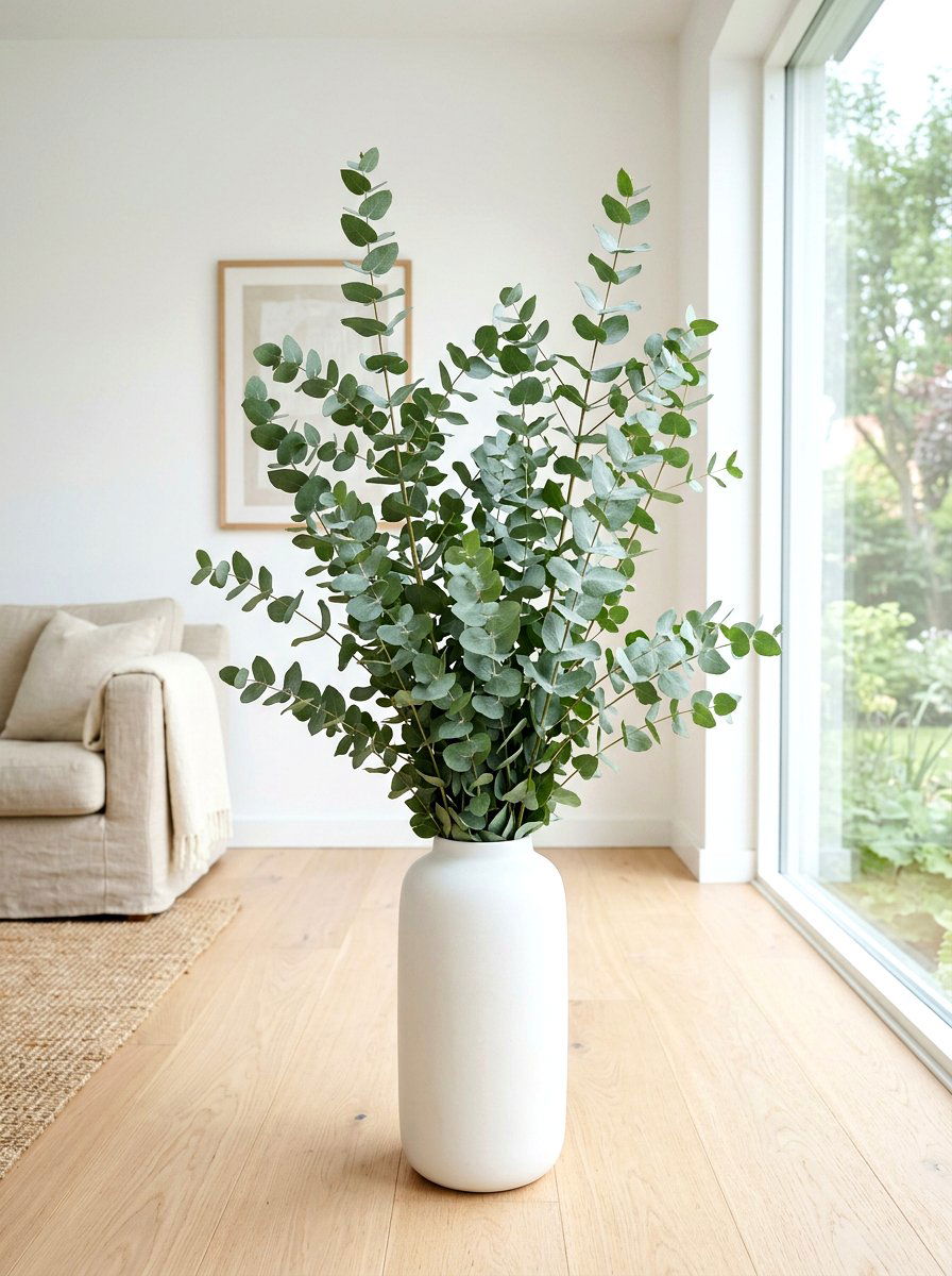 Eucalyptus Branch - 25 Spring Entryway Decor Ideas
