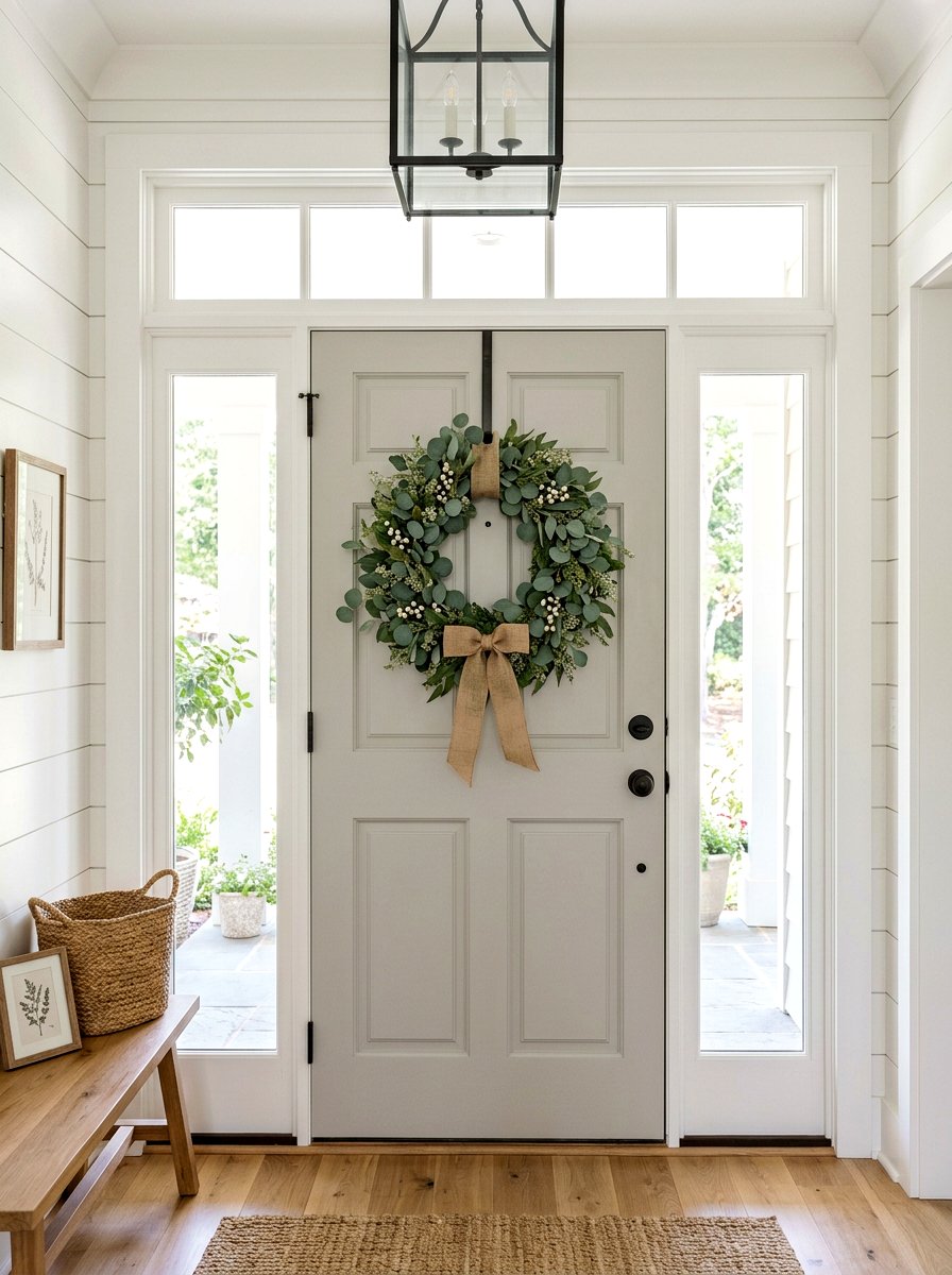25 Rustic Spring Burlap Wreath Ideas for Your Front Door
