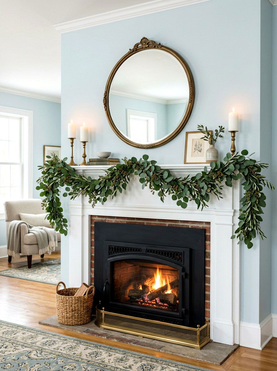 Eucalyptus Garland - 25 Spring DIY Home Decor Ideas